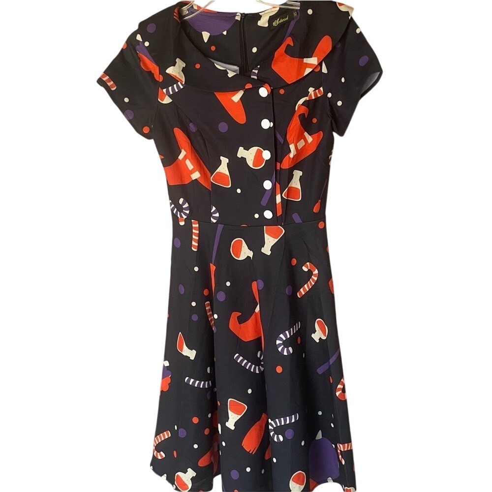 NWOT Wedtrend Halloween Print Dress, XS‎